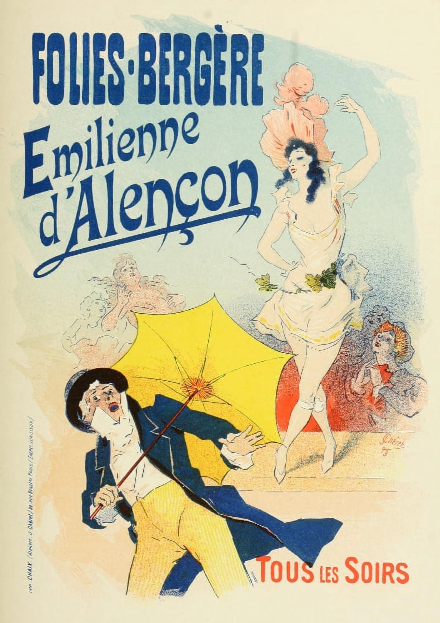 Les Affiches Illustres (1886-1895) 1896 milienne dAlenon Canvas Art - Jules Chret (24 x 36)