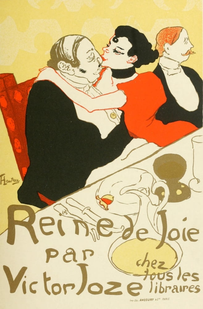 Les Affiches de Toulouse-Lautrec Reine de Joie par Victor Joze Canvas Art - Henri de Toulouse-Lautrec (18 x 24)