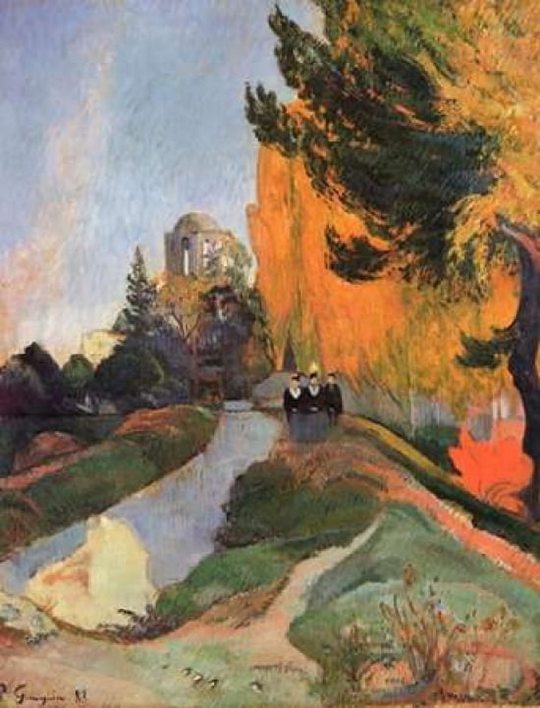 Les Alyscamps Canvas Art - Paul Gauguin (18 x 24)
