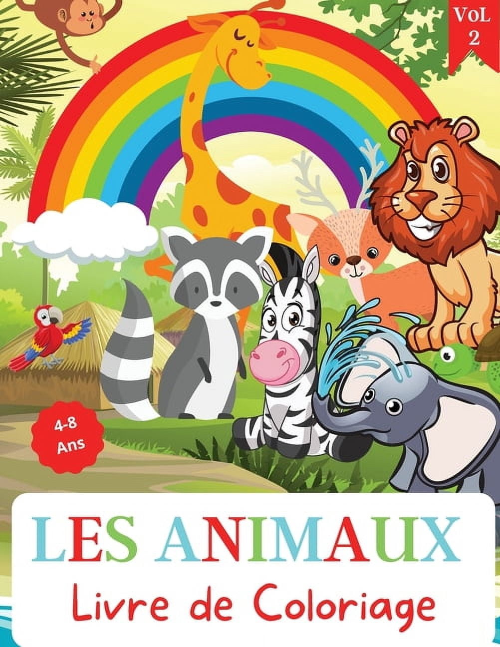 Sirène Livre de Coloriage Pour les Enfants de 4 à 8 Ans: Animaux Marins et Sirènes Cahier de