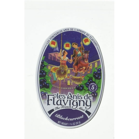 Les Anis de Flavigny AIF9 Blackcurrant Flavored Hard Candy 50 g