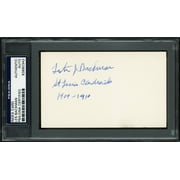 Les Backman Autographed 3x5 Index Card St. Louis Cardinals "1909-10" PSA/DNA #83860342