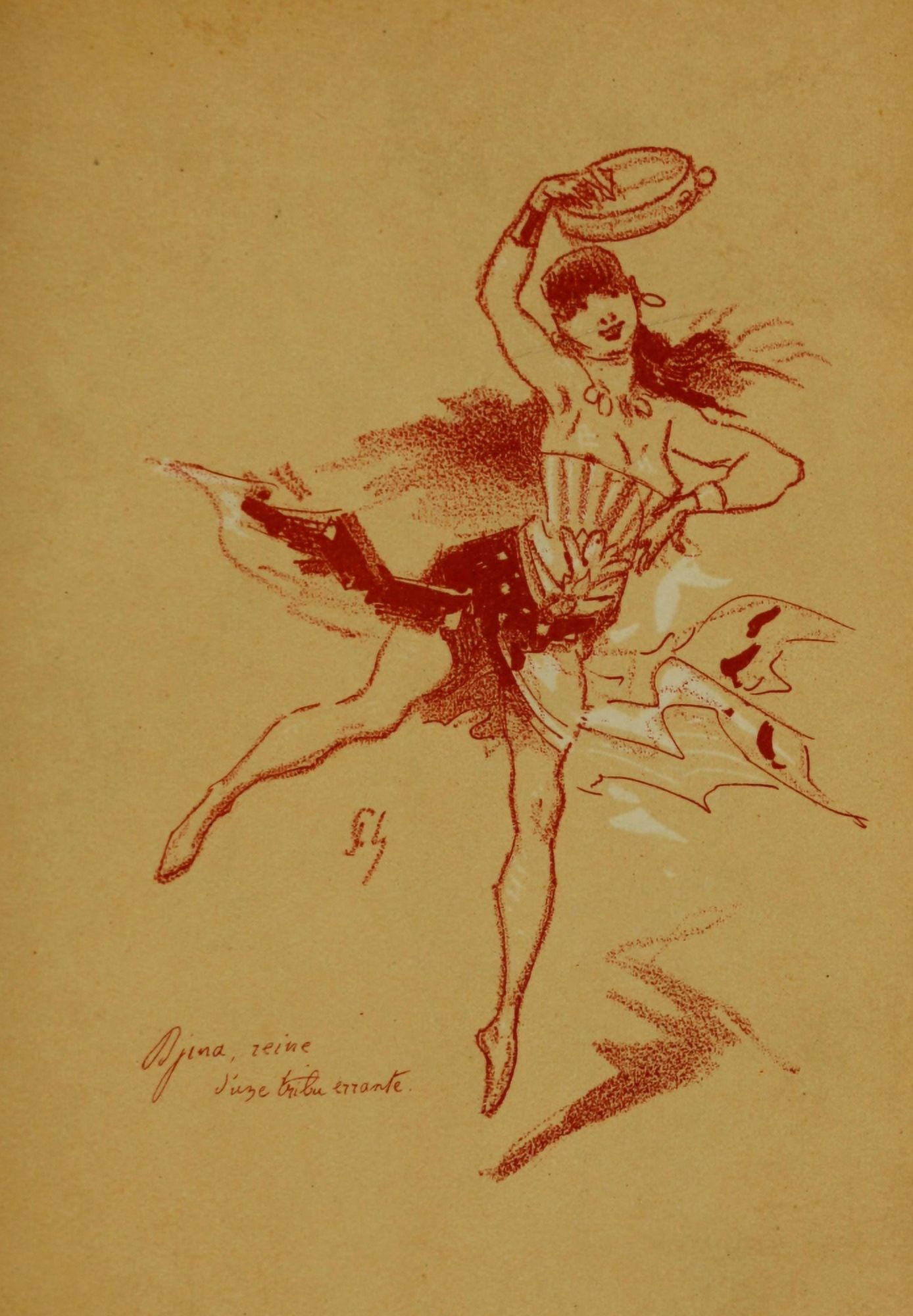 Les Bohmiens 1887 Dancer Canvas Art - Jules Chret (24 x 36)