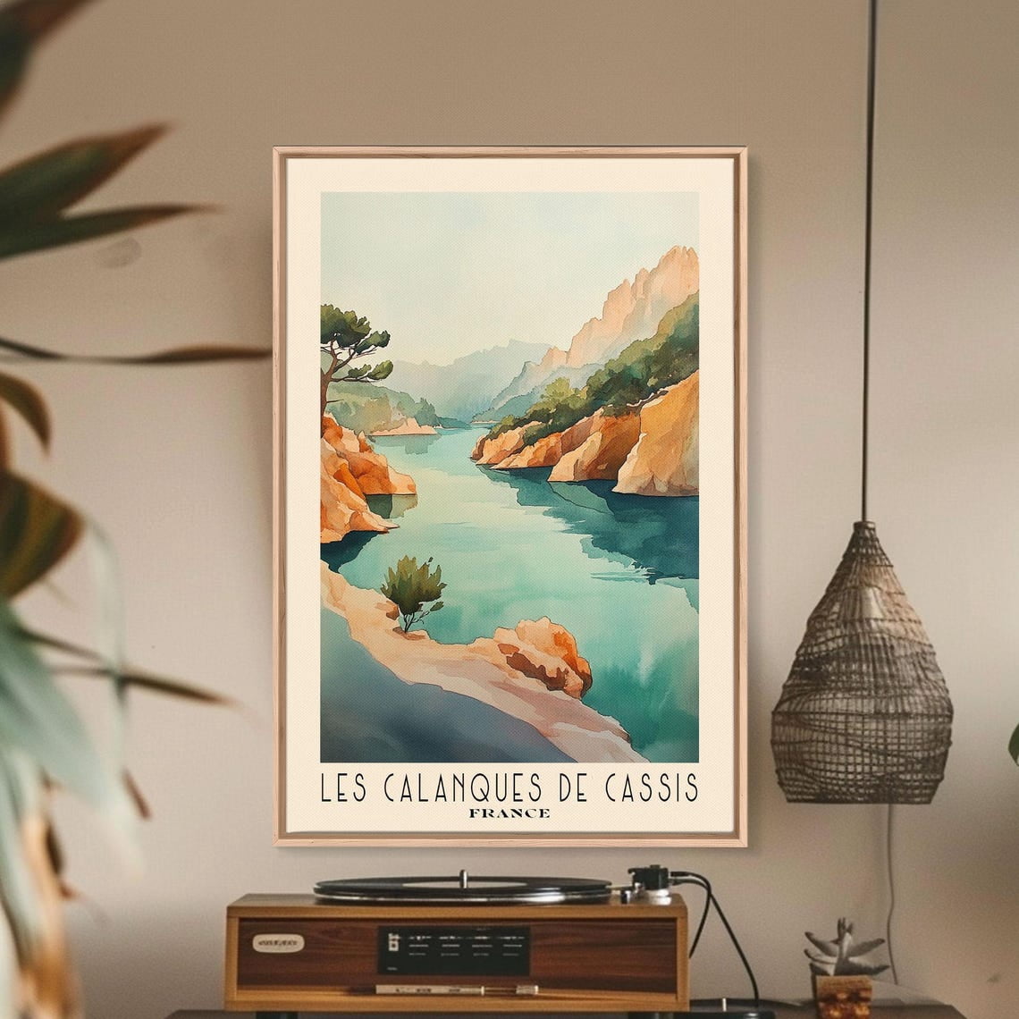 Les Calanques De Cassis France Wall Art Print, Beach Decor - Walmart.com