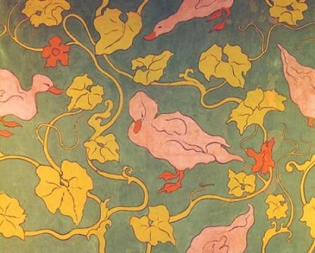 Les Canards Et Les Feuilles Canvas Art - Paul Ranson (24 x 30)
