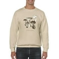 thumbnail image 1 of Les Champignons I Sweatshirt Men -Naomi McCavitt Designs, Male x-Large, 1 of 4