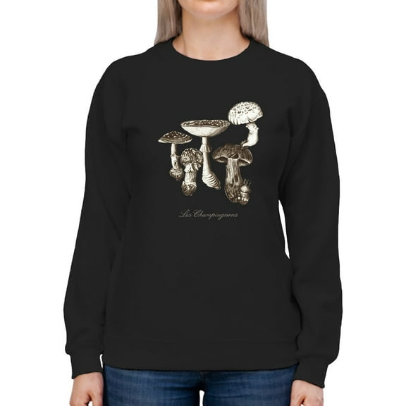 Les Champignons I Sweatshirt Women -Naomi McCavitt Designs, Female x-Large