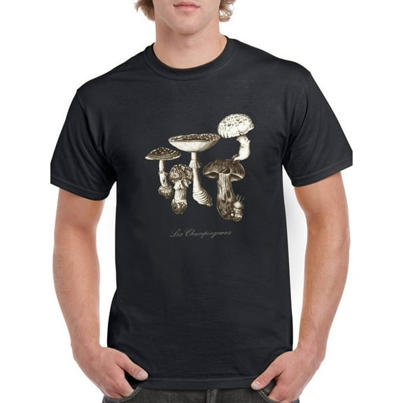 Les Champignons I T-Shirt Men -Naomi McCavitt Designs, Male 3X-Large