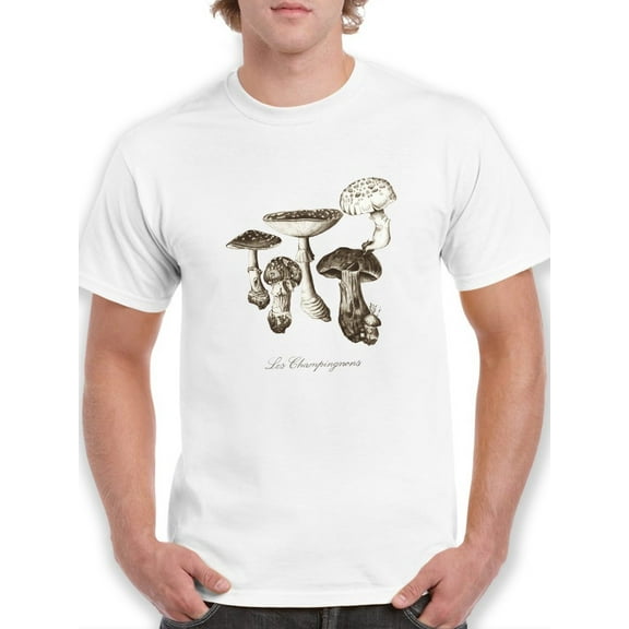 Les Champignons I T-Shirt Men -Naomi McCavitt Designs, Male 5X-Large
