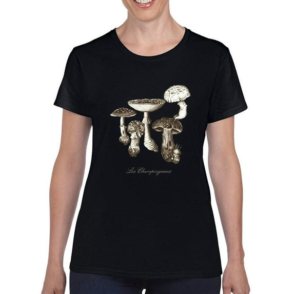 Les Champignons I T-Shirt Women -Naomi McCavitt Designs, Female 4X-Large