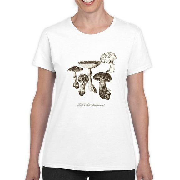Les Champignons I T-Shirt Women -Naomi McCavitt Designs, Female Small