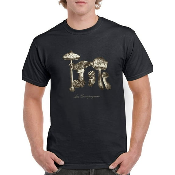 Les Champignons T-Shirt Men -Naomi McCavitt Designs, Male XX-Large