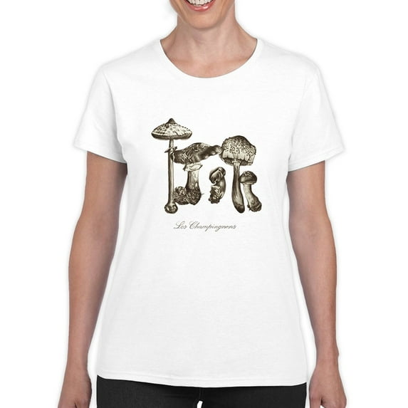 Les Champignons T-Shirt Women -Naomi McCavitt Designs, Female 5X-Large