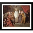 thumbnail image 1 of Les ComΘdiens italiens 34x28 Large Black Wood Framed Print Art by Jean Antoine Watteau, 1 of 2
