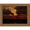 thumbnail image 1 of Les Corbeaux, Soir D'Orage 24x20 Gold Ornate Wood Framed Canvas Art by Breton, Jules, 1 of 2