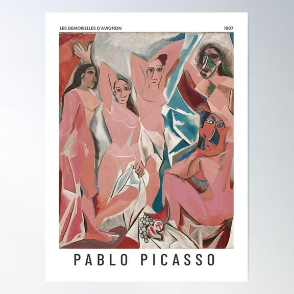 Les Demoiselles Poster Wall Art, Modern Wall Decor For Living Room Bedroom, 24x36 UNFRAMED