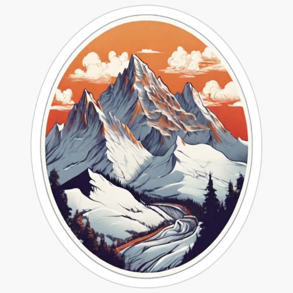 DOPASTICKER Les Deux Alps Gift You - Phone Stickers, Waterproof Decals ...