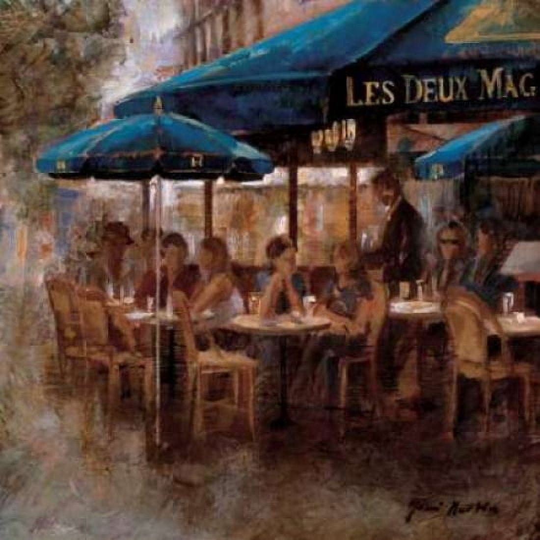 Les Deux Magots Canvas Art - Noemi Martin (24 x 24)