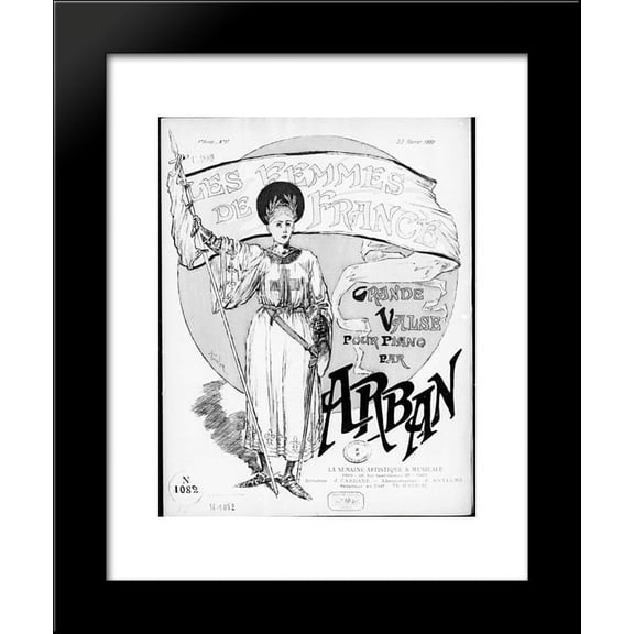 Les Femmes de France 20x24 Framed Art Print by Theophile Steinlen