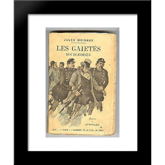 Les Gaietes Bourgeoises 20x24 Framed Art Print by Theophile Steinlen