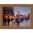 thumbnail image 1 of Les Halles 24x18 Gold Ornate Wood Framed Canvas Art by Edouard Cortes, 1 of 2