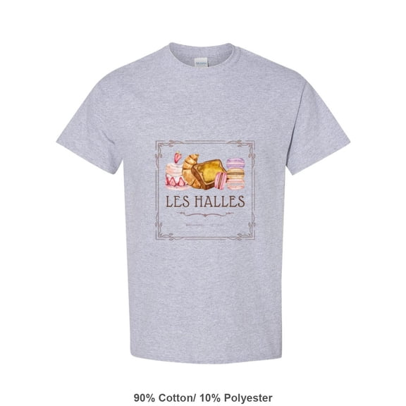 Les Halles Epcot France Pavilion Bakery Foodie Boulangerie Patisserie T-Shirt, for men & women, up to size 5XL
