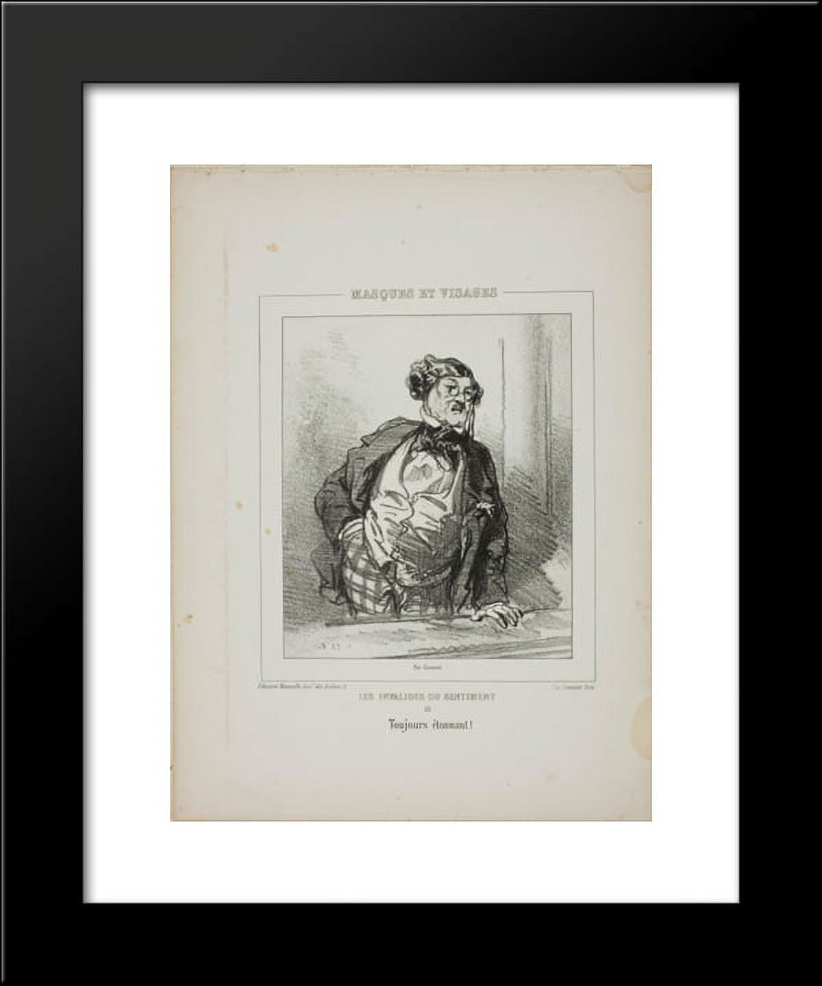 Les Invalides du Sentiment Toujours étonnant! 20x24 Framed Art Print by Paul Gavarni