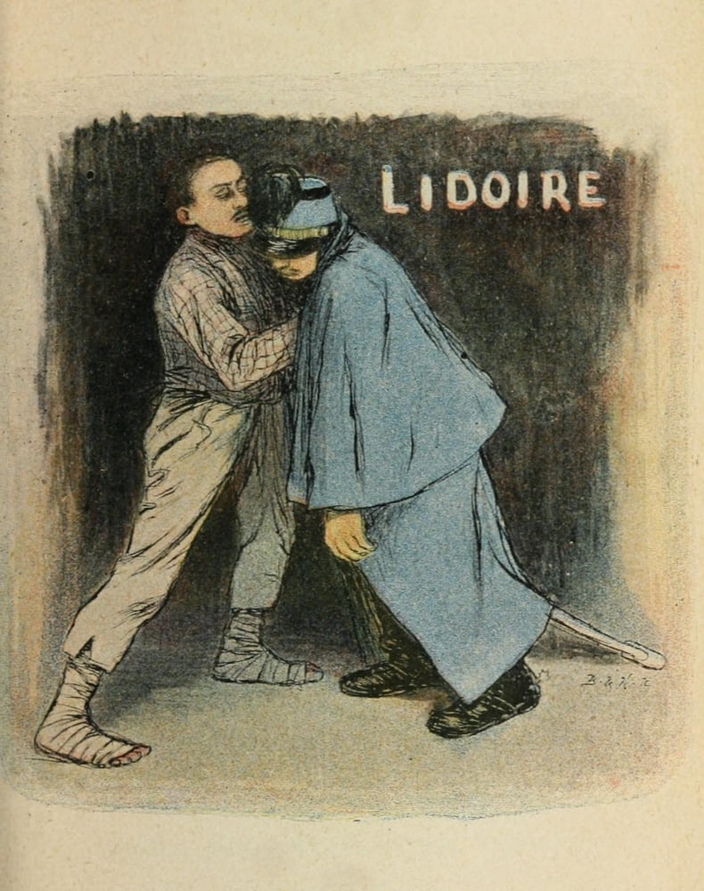 Les Marionnettes de la Vie 1890 Lidoire Canvas Art - Adrien BarrÔø?re (24 x 36)