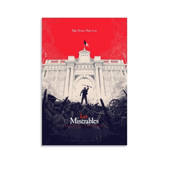 Les Misérables Movie Poster French Revolution And Paris Rain Picture Print Wall Art Poster Painting Canvas Posters Artworks Room Aesthetic