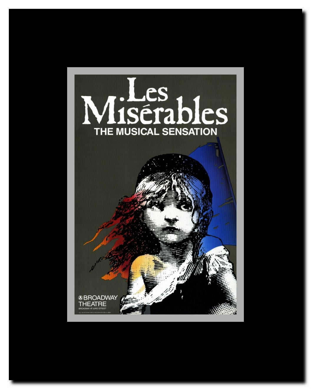Les Miserables (Broadway) Framed Movie Poster