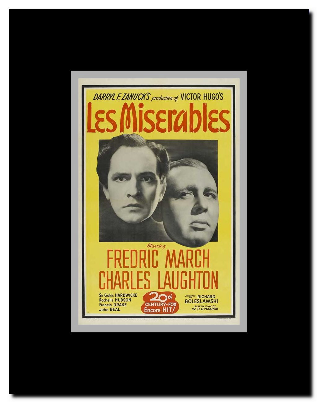 Les Miserables Framed Movie Poster