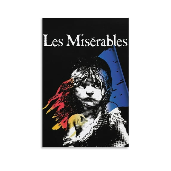 Les Miserables Tear Gas Polar Statemen Refugee Retro Bar Movie Poster Poster Decorative Painting Canvas Wall Art Living Room Posters Bedroom Painting 24x36inch(60x90cm)