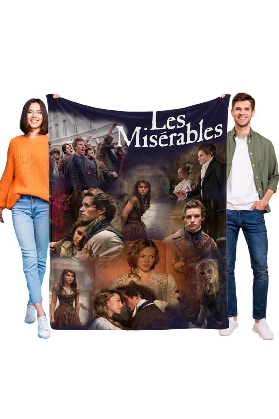 Les Miserables Throw Blanket Gifts for Fans Lover Girls Boys Women Present Hoodie Him Bed 60"x80"