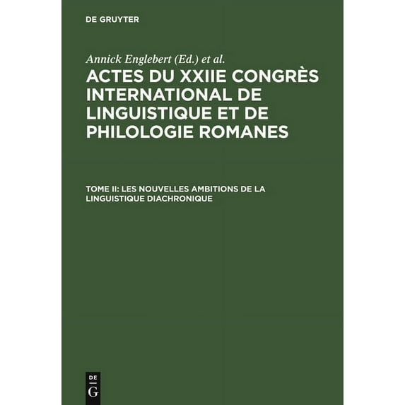 Les Nouvelles Ambitions de la Linguistique Diachronique, (Hardcover)