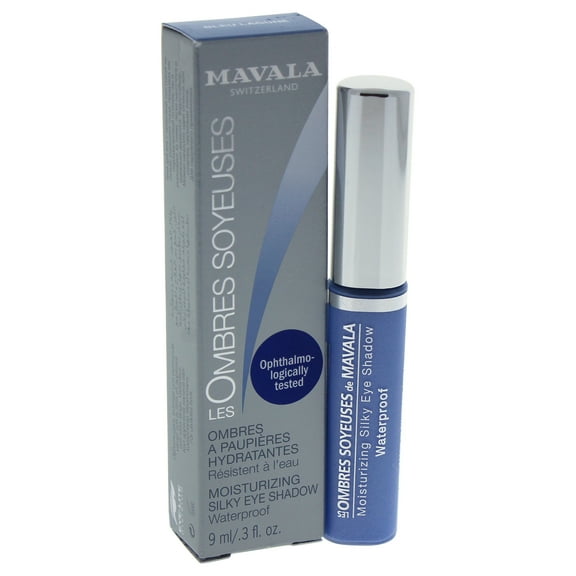 Les Ombres Soyeuses Moisturizing Silky Eye Shadow Waterproof - Blue Lagune by Mavala for Women - 0.3
