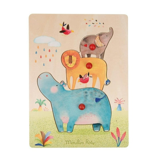 Les Papoum Animal Puzzle