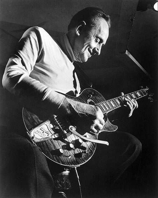 Les Paul at Fat Tuesday's New York City Style - A - 24x36 Inch Glossy Laminated Poster - Stunning Detail and Bold Colors