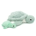 thumbnail interactive-video image 1 of Les Ptipotos Sea Turtle Mom & Baby Plush Stuffed Animal Set & Eco-Friendly Toy in Mint Green, 1 of 5