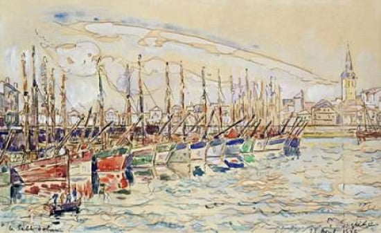 Les Sable DOlonne Canvas Art - Paul Signac (24 x 36)