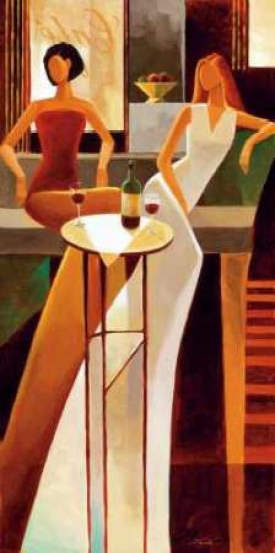 Les Sirens Canvas Art - Keith Mallett (10 x 20)