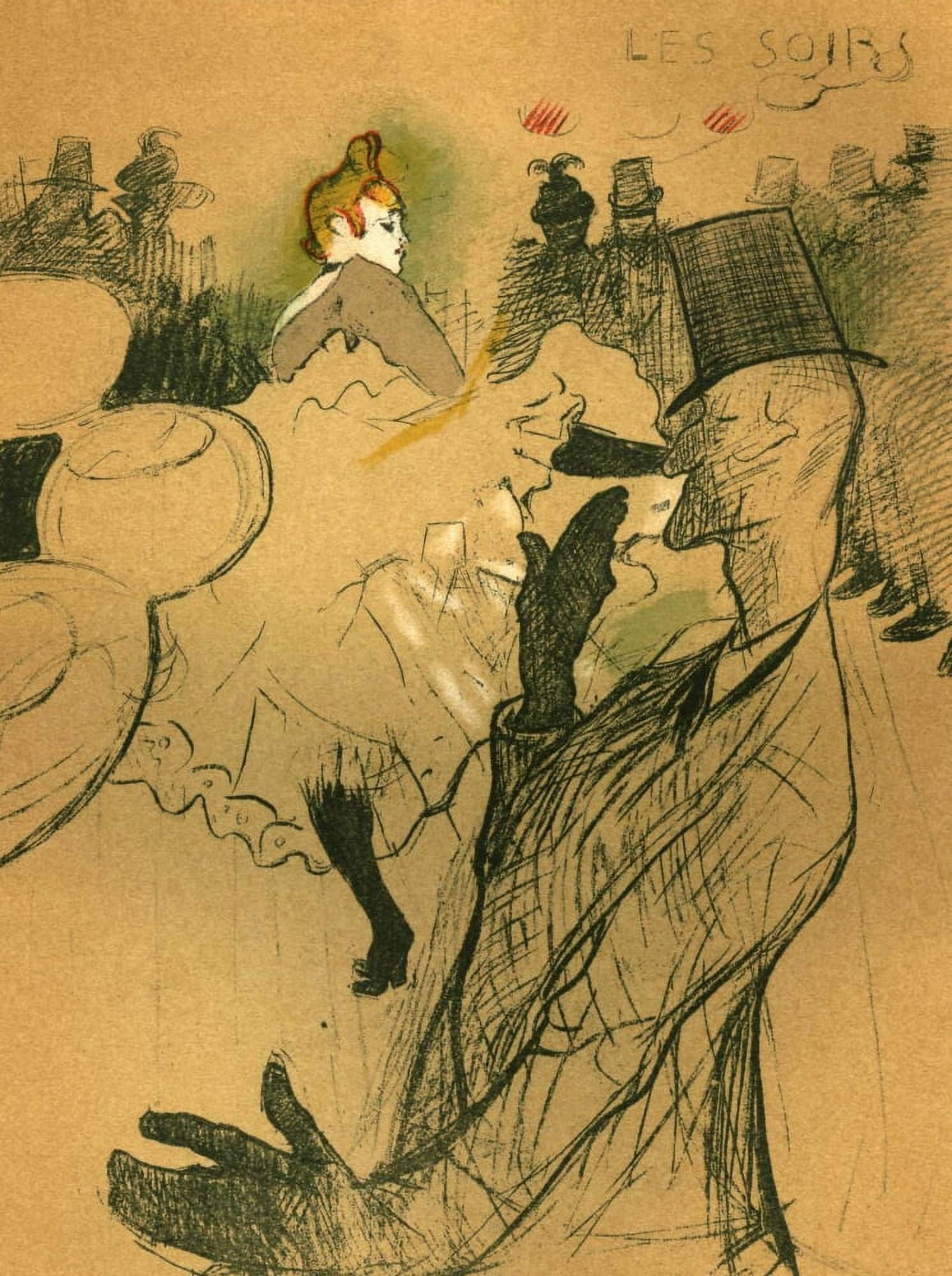 Les Soirs Canvas Art - H de Toulouse-Lautrec (18 x 24)
