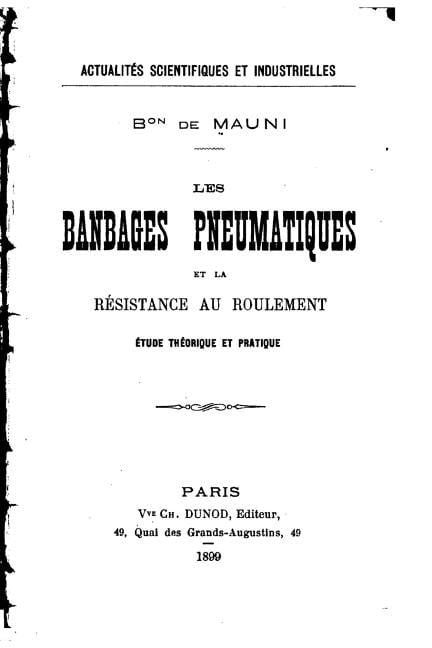 Les bandages pneumatiques et la résistance au roulement, (Paperback)