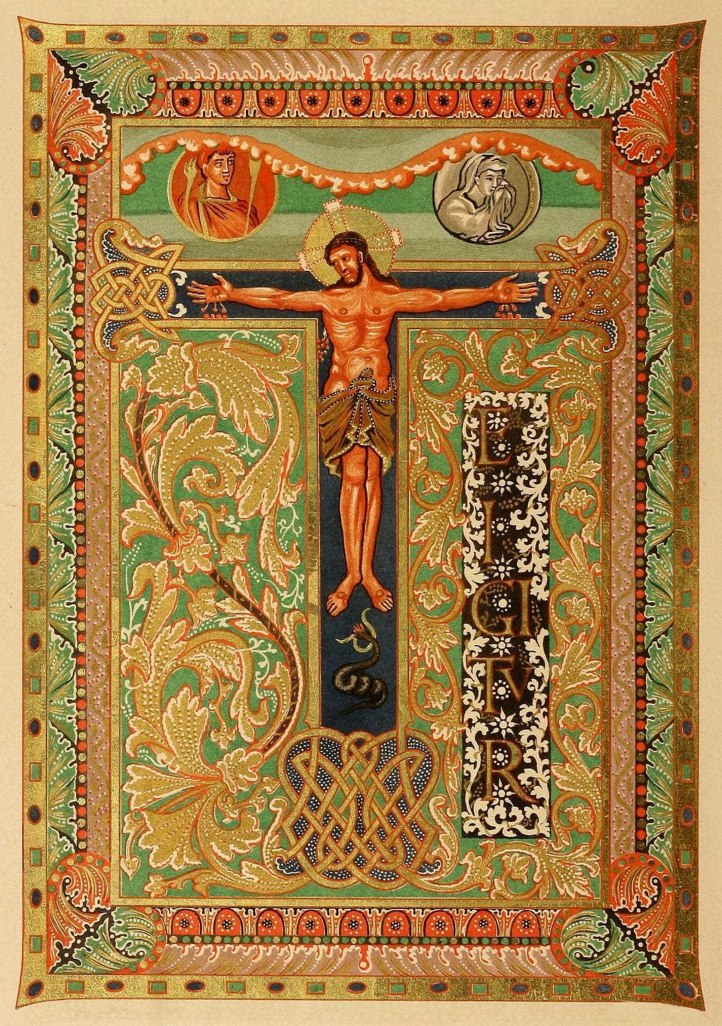 Les evangiles des dimanches et fetes de lannee 1864 Crucifixion 1 Canvas Art - Unknown (18 x 24)