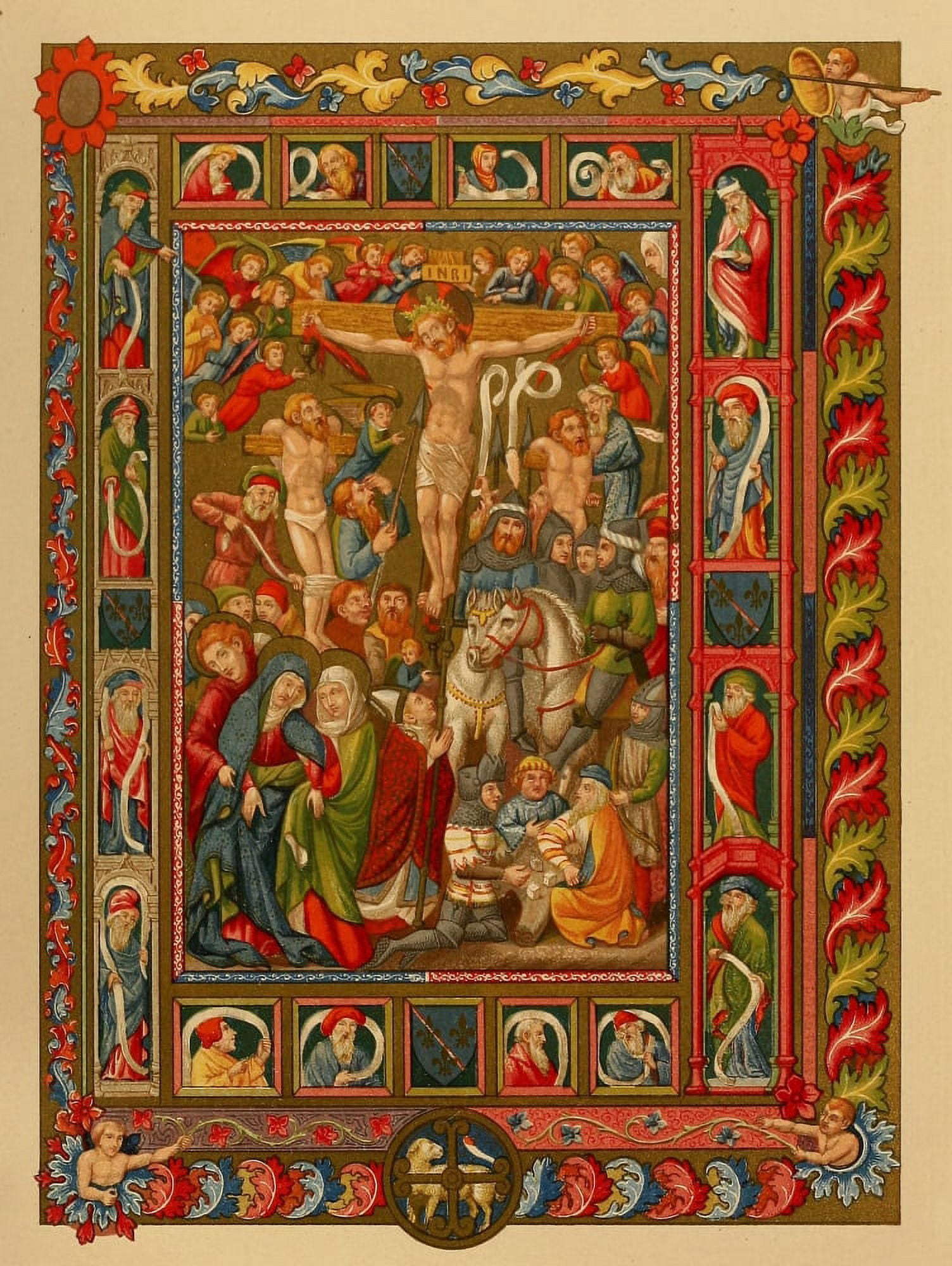 Les evangiles des dimanches et fetes de lannee 1864 Crucifixion 3 Canvas Art - Unknown (18 x 24)