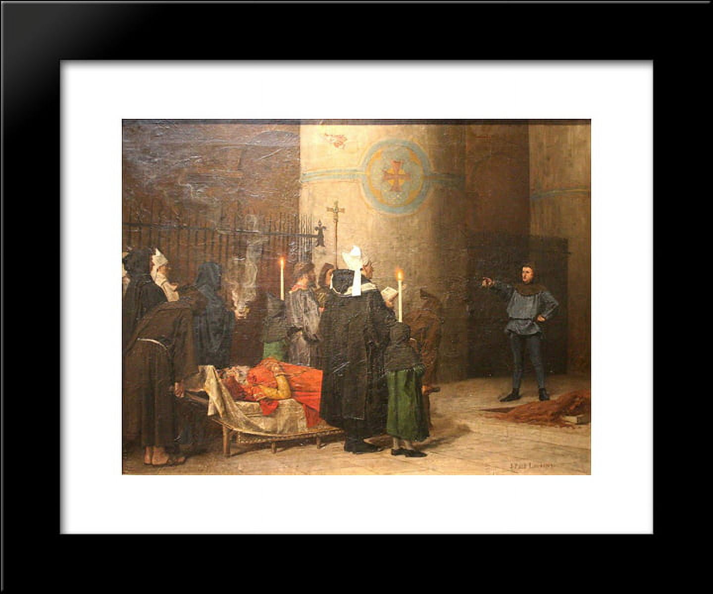 Les funérailles de Guillaume le Conquérant 20x24 Framed Art Print by Jean-Paul Laurens