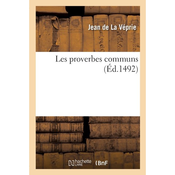Les proverbes communs (Paperback)