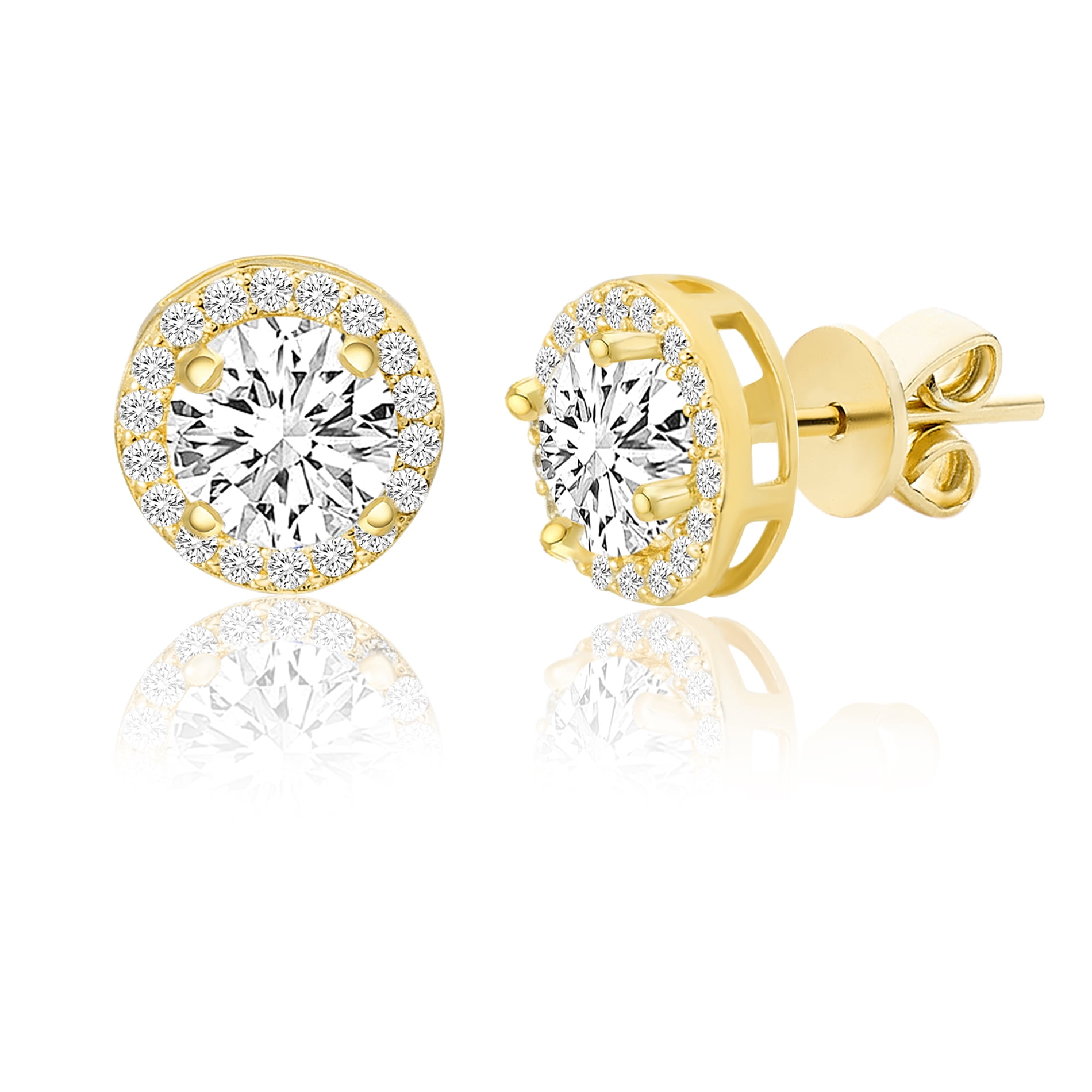 Lesa michele halo stud earrings deals