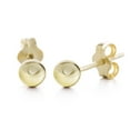 thumbnail image 1 of Lesa Michele Polished 4mm Ball Post Earrings in Yellow Gold Plated Sterling Silver for Women, 1 of 7