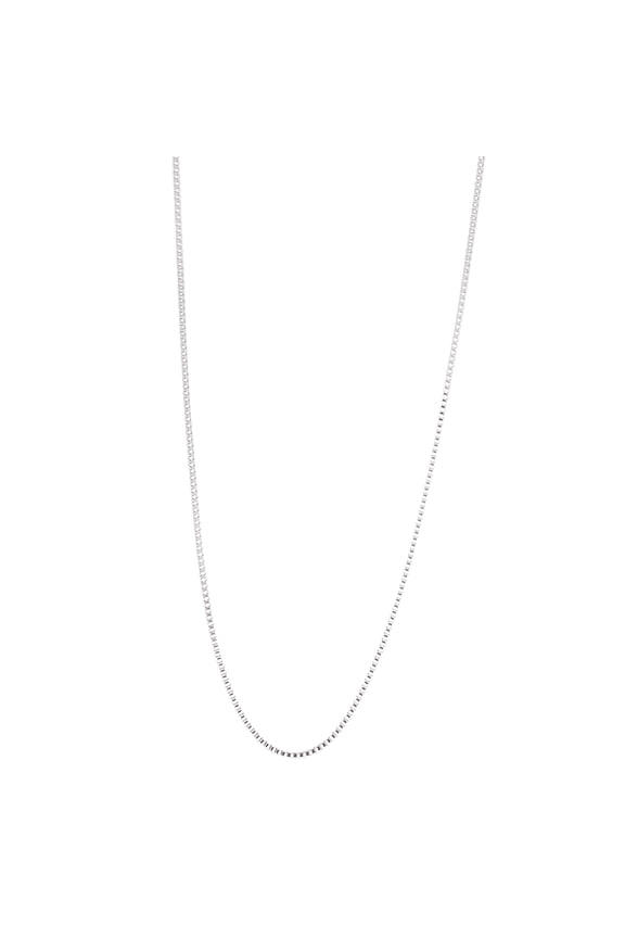 Silver-Tone Stainless Steel 24" 2mm Box Chain