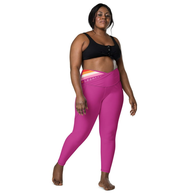 Women & Plus Soft Wide Waistband Active Fitness Leggings(S-3X) with Pockets